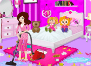 barbie home cleaning games